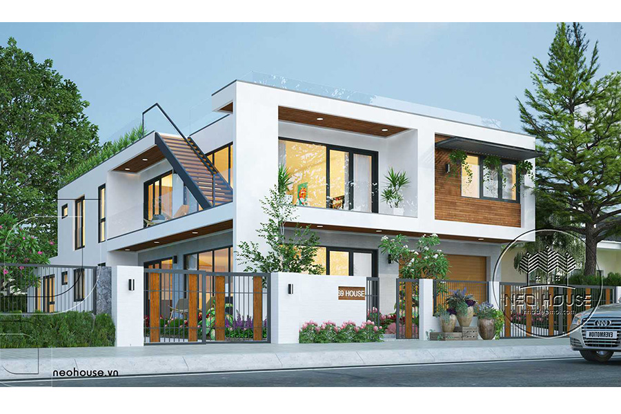 mẫu thiết kế biệt thự hiện đại đẹp