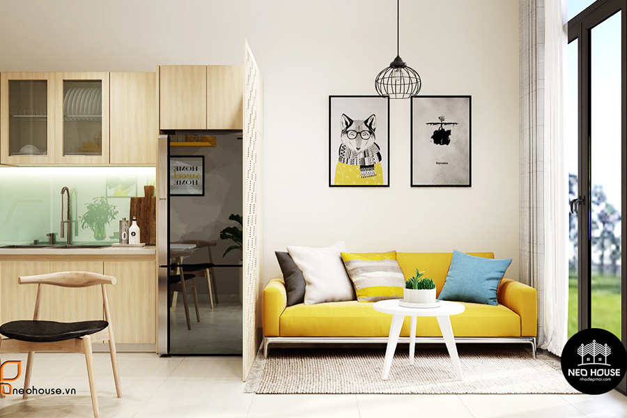 thiết kế nội thất căn hộ. Ảnh bìa