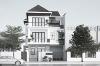 Bìa thiết kế biệt thự phố mái thái do neohouse thiết kế