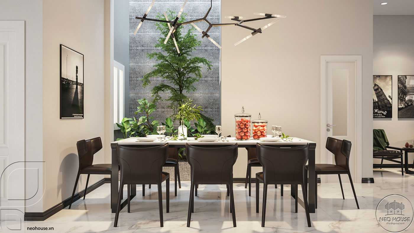 Thiết kế nội thất biệt thự 2 tầng mái ngói 120m2 tại HCM. Ảnh 3