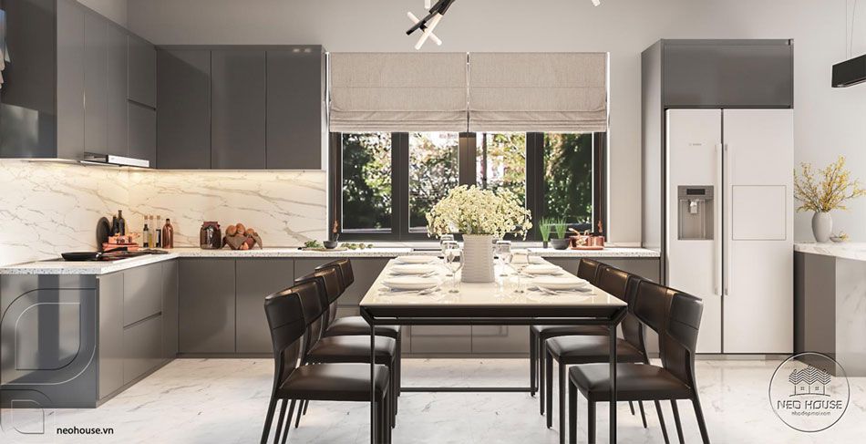 Thiết kế nội thất biệt thự 2 tầng mái ngói 120m2 tại HCM. Ảnh 5