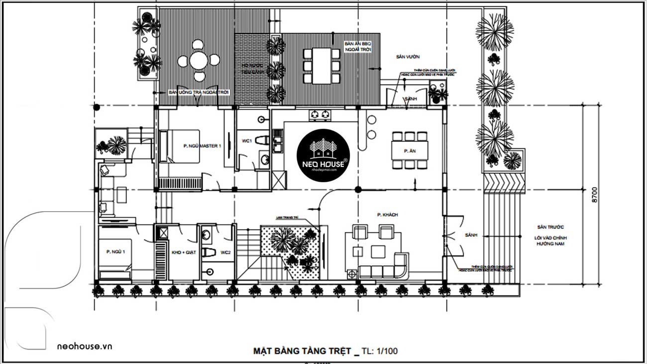 Thiết kế biệt thự kiểu mỹ