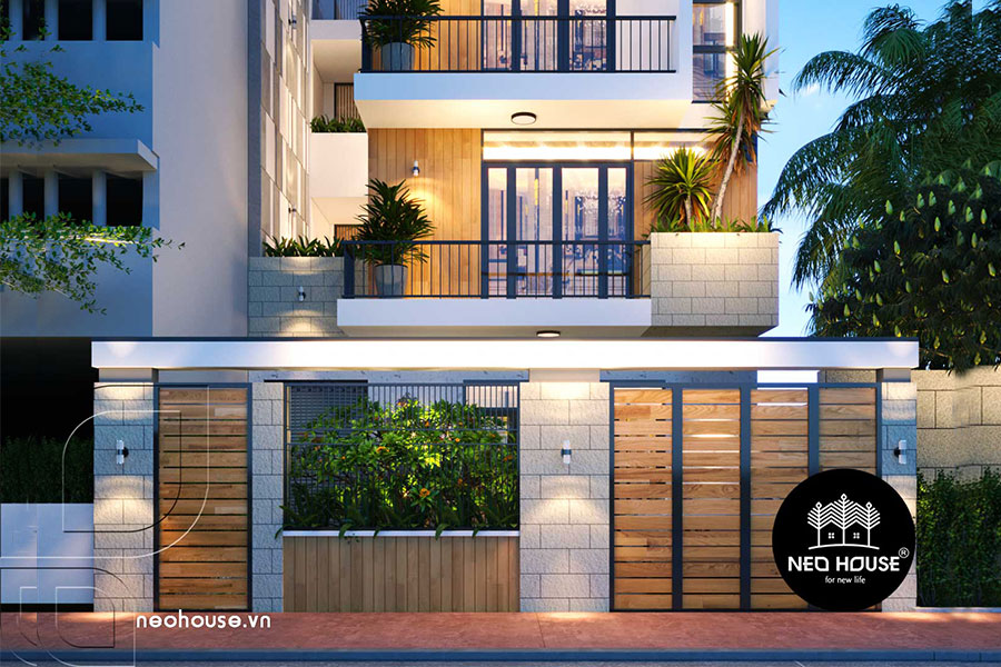 Thiết kế nhà phố 3 tầng hiện đại. Ảnh 1