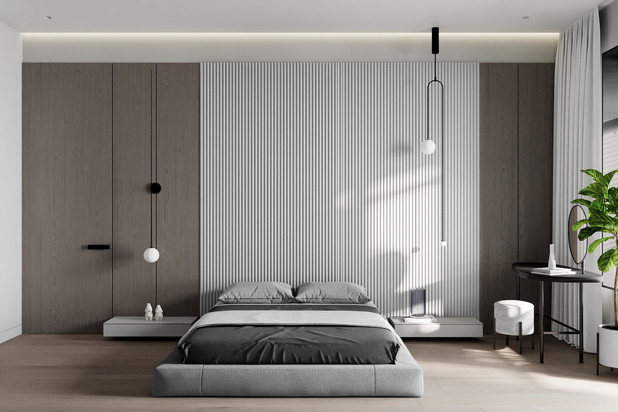 Phòng ngủ đẹp mang phong cách tối giản