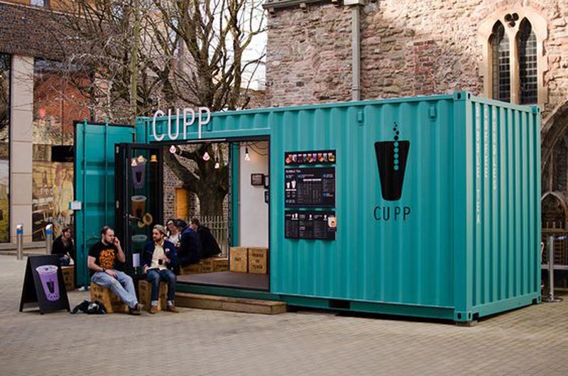 Thiết kế quán cafe kiểu container