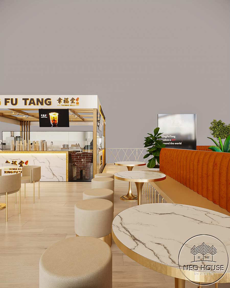 Thiết kế quán trà sữa Xing Fu Tang. Ảnh 2