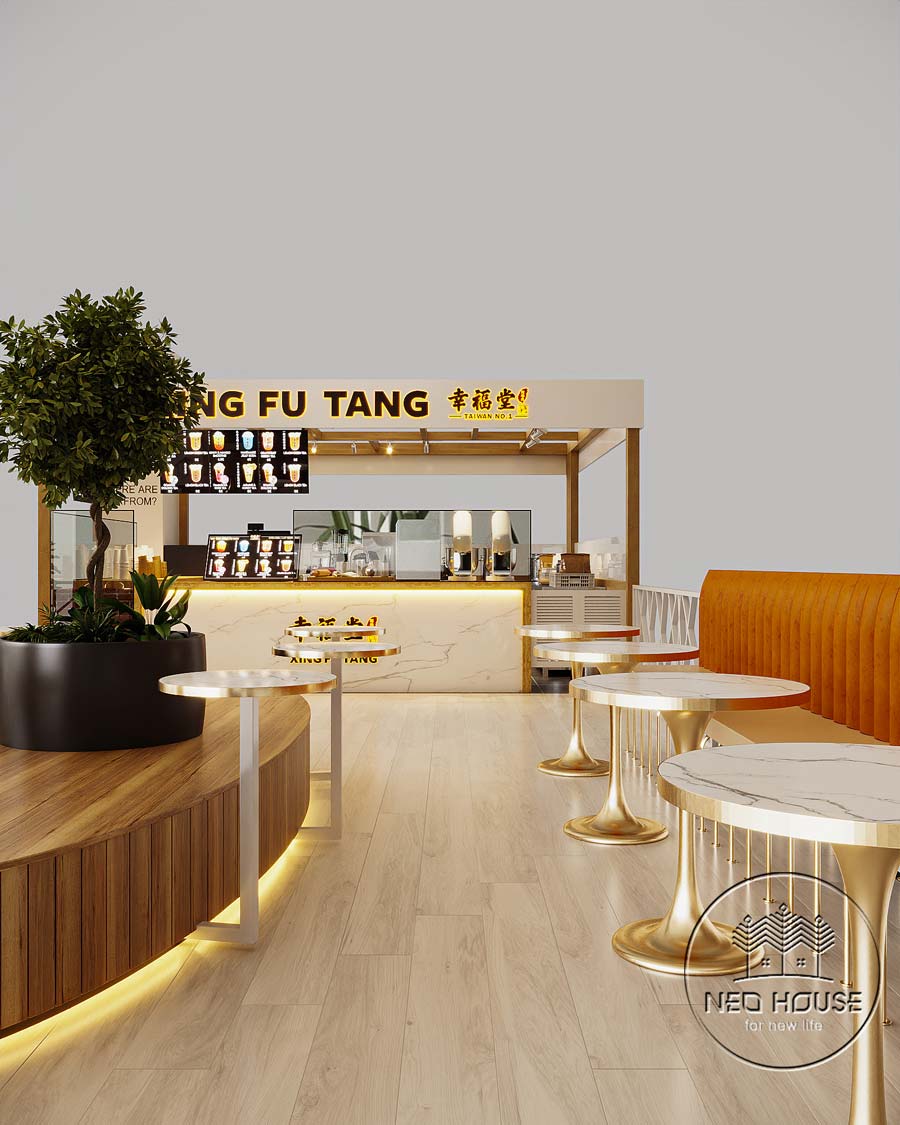 Thiết kế quán trà sữa Xing Fu Tang. Ảnh 3