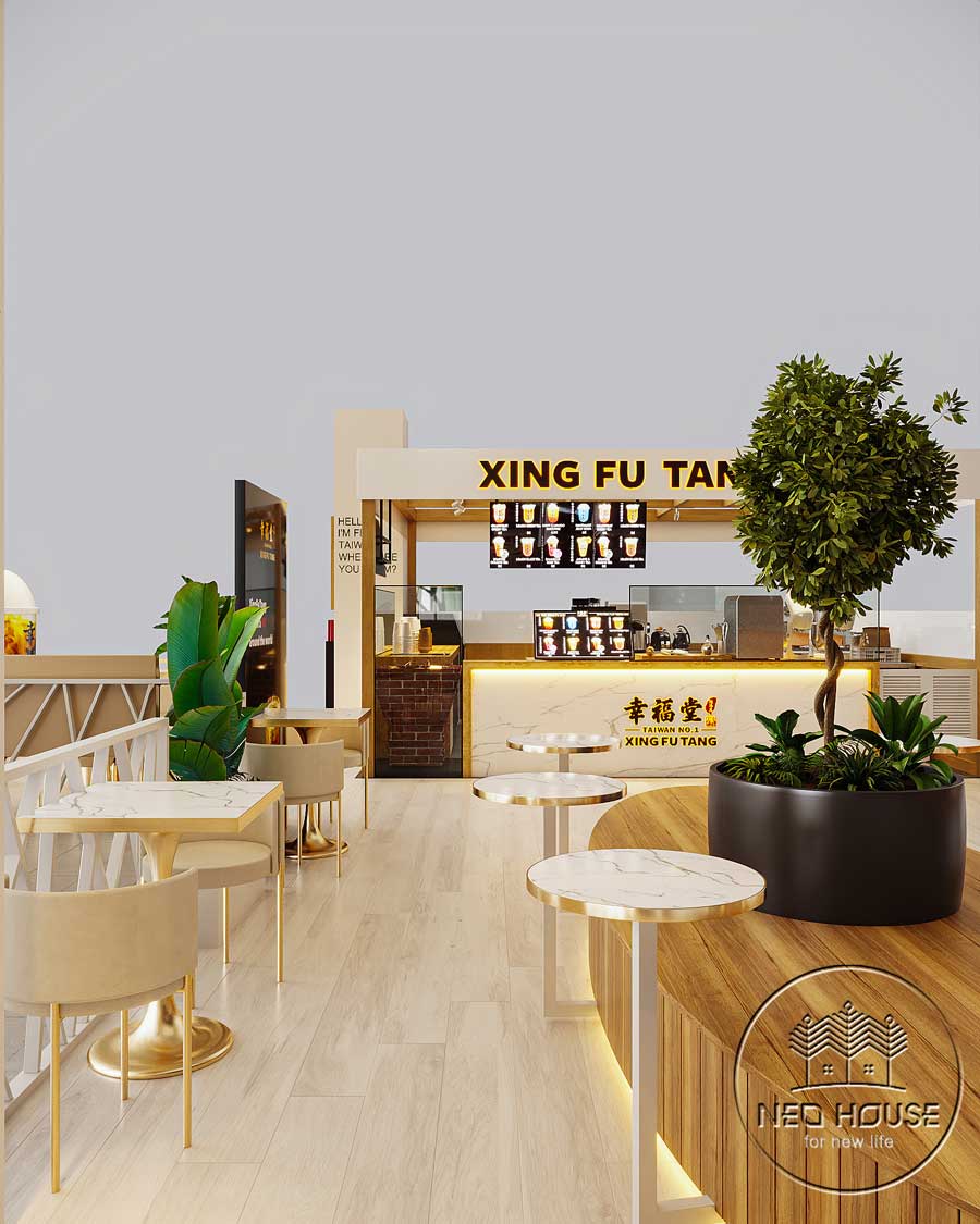 Thiết kế quán trà sữa Xing Fu Tang. Ảnh 4