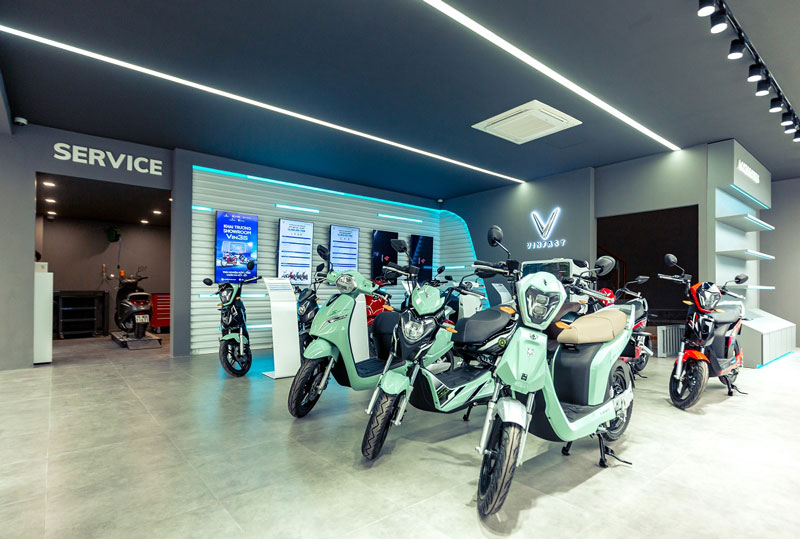 Mẫu thiết kế showroom xe máy
