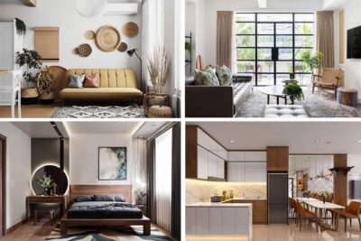 #15 mẫu thiết kế nội thất chung cư 3 phòng ngủ đẹp tiện nghi