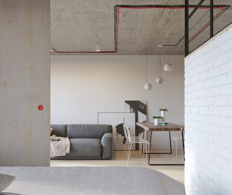 Thiết kế nội thất chung cư 56m2 phong cách tối giản