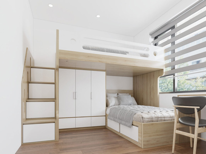 Thiết kế nội thất chung cư 56m2 phong cách Tropical