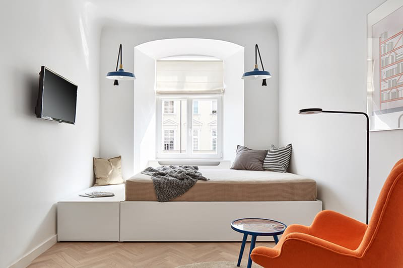 Mẫu thiết kế nội thất căn hộ chung cư nhỏ đẹp 30m2 dùng để cho thuê