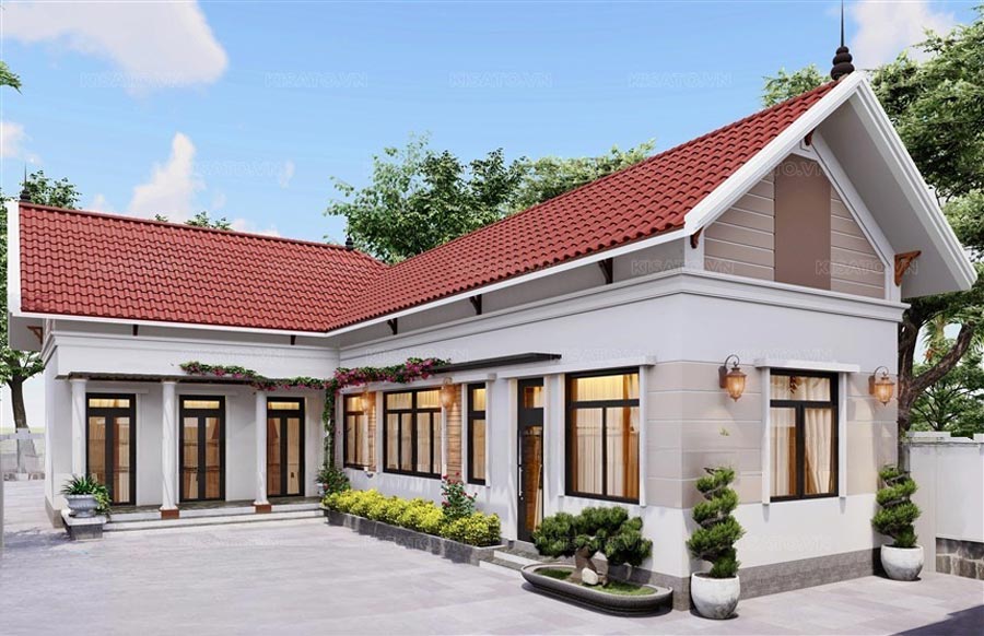 Đặc điểm nổi bật của nhà cấp 4 chữ L 3 phòng ngủ