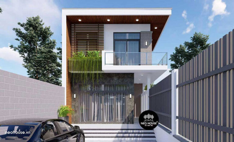 25+ Mẫu thiết kế nhà 1 trệt 1 lầu 6x20m đẹp hiện đại mới