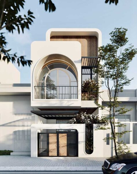25+ Mẫu thiết kế nhà 1 trệt 1 lầu 6x20m đẹp hiện đại mới