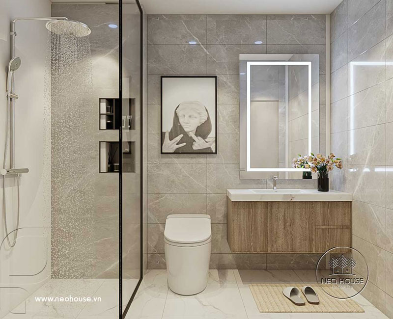 Thiết kế nội thất phòng vệ sinh + phòng tắm