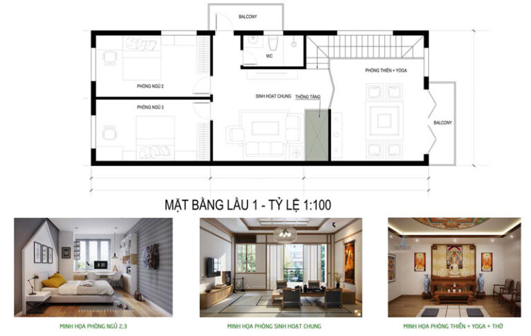 25+ Mẫu nhà phố 2 tầng 70m2 đẹp tiện nghi & tiết kiệm 2026