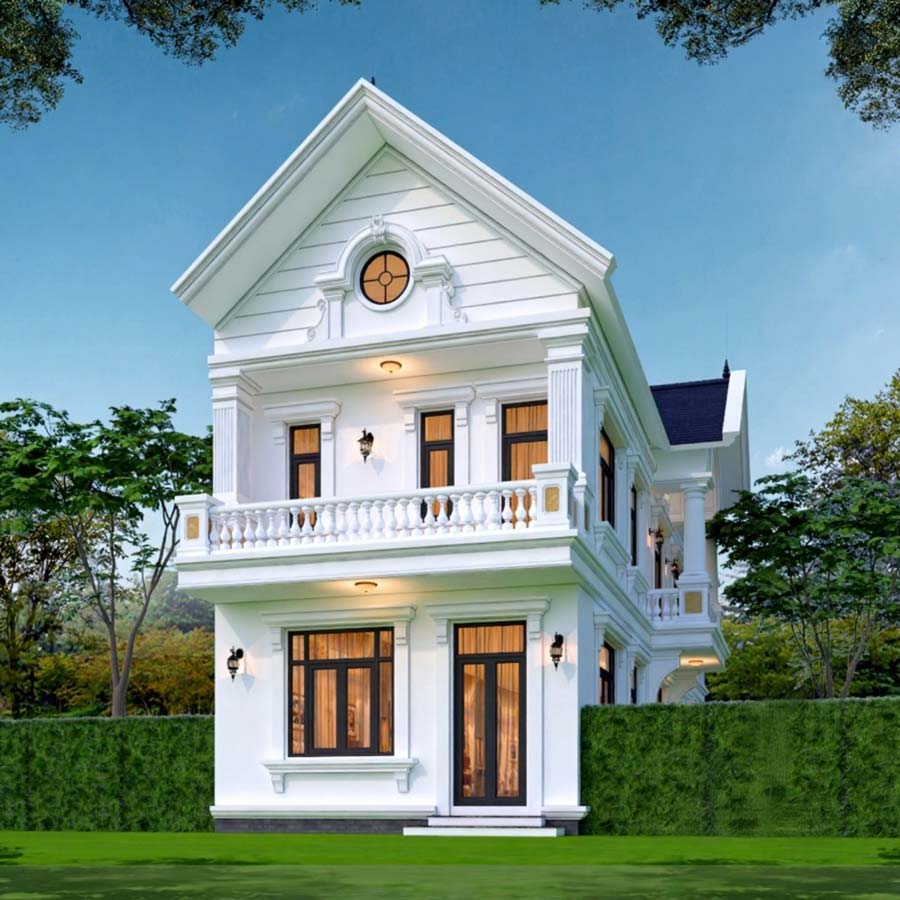 Ưu và nhược điểm khi thiết kế nhà phố tân cổ điển 2 tầng