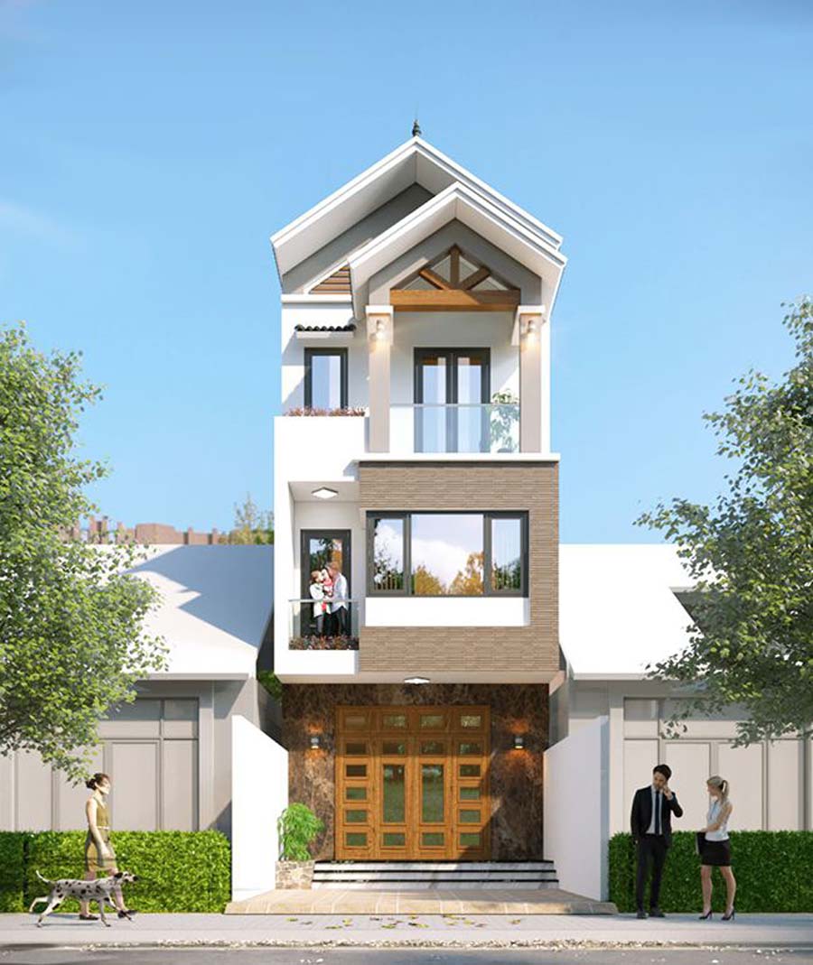 Thiết kế nhà ống mái thái 2 tầng 6x12m tại Sơn La NDNP2T24 - Thiết kế Thi  công Nhà đẹp | Home fashion, Kiến trúc, Thiết kế nhà