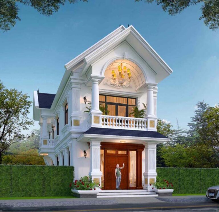 50+ mẫu nhà 1 trệt 1 lầu mái Thái đẹp hiện đại & độc đáo nhất