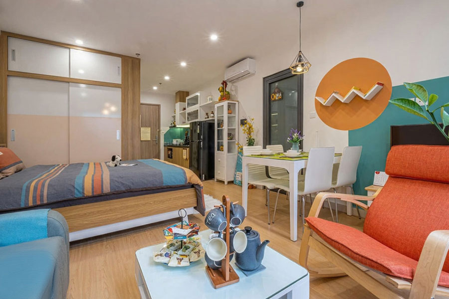 Thiết kế căn hộ Studio phong cách Vintage