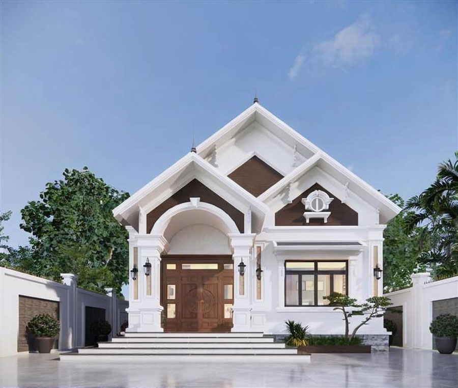 Dự trù chi phí xây dựng nhà cấp 4 mái Thái 3 phòng ngủ