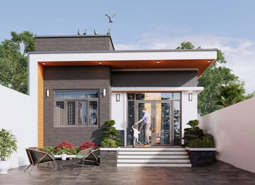 99+ mẫu nhà cấp 4 mái bằng đẹp đơn giản, hiện đại nhất 2026