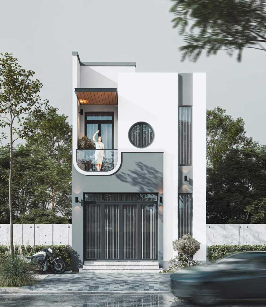 Xây nhà 1 trệt 1 lầu 500 triệu có 2 phòng ngủ