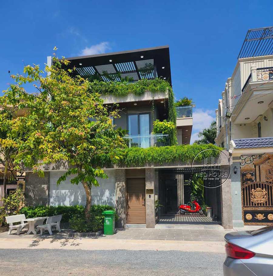 7. Dự án biệt thự 2 tầng 1 tum mái bằng tại HCM