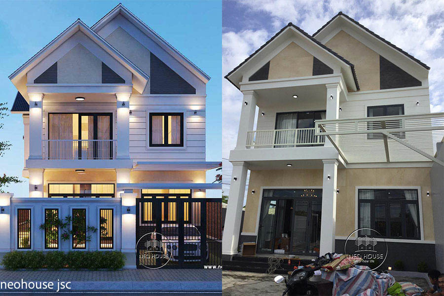 12. Dự án biệt thự 2 tầng 130m2 tại Bình Phước