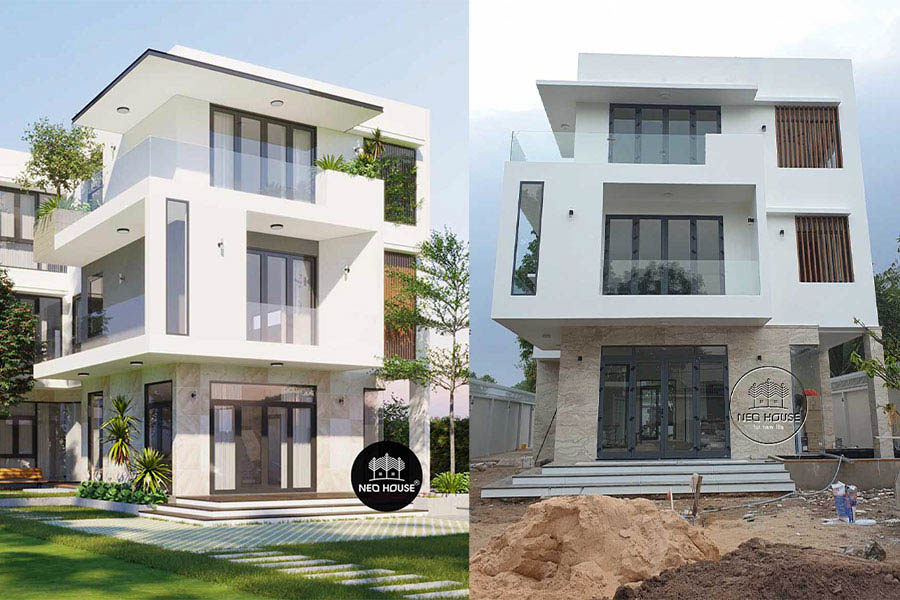 5. Dự án biệt thự 3 tầng hiện đại mặt tiền 10m tại Củ Chi, HCM