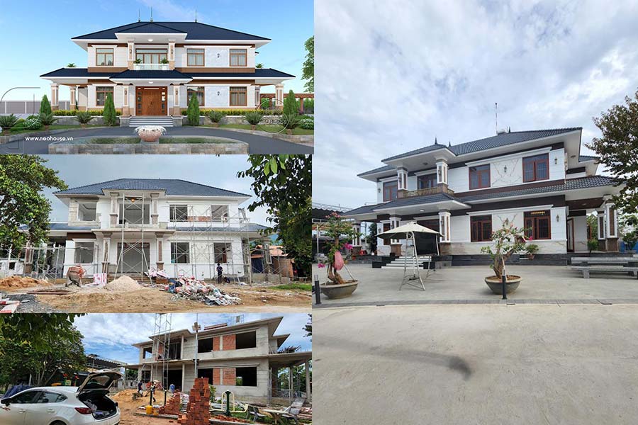 11. Dự án biệt thự nhà vườn mái thái 2 tầng tại Vũng Tàu