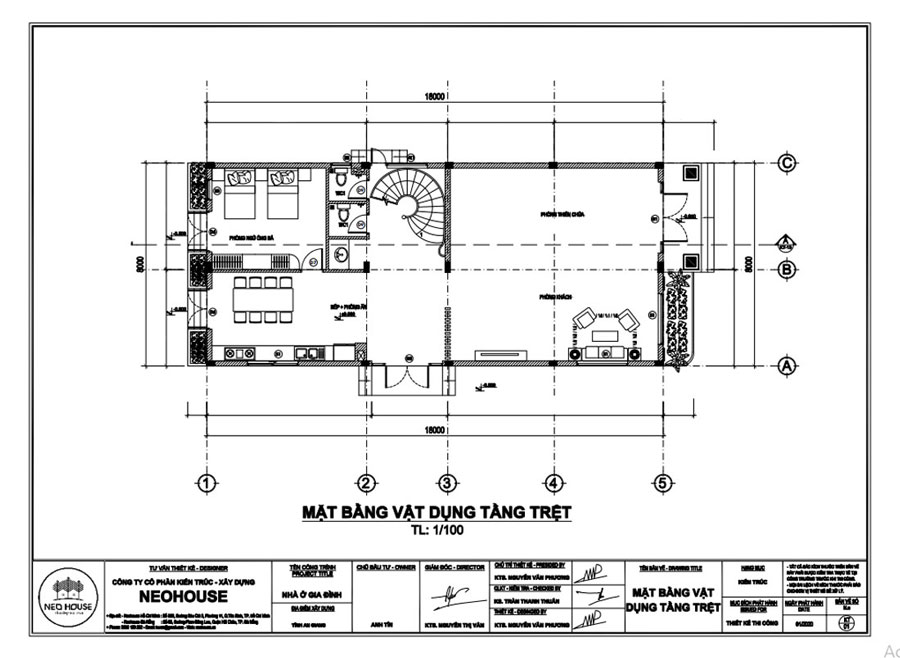 Xác định diện tích xây dựng