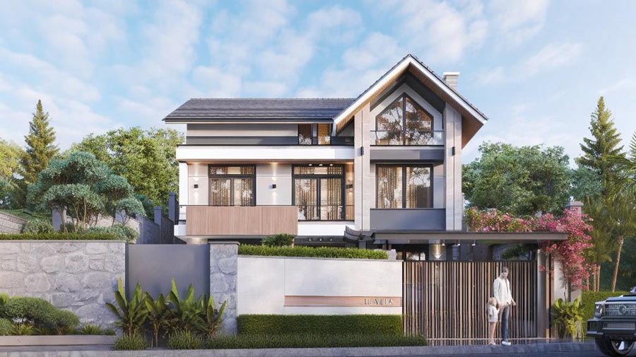 Đặc điểm nổi bật của mẫu nhà mái ngói hiện đại