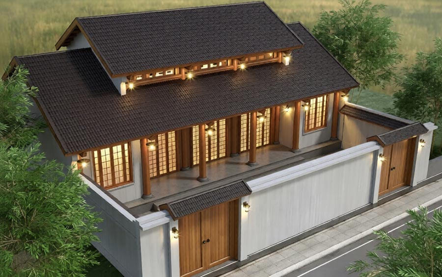 Mẫu nhà gỗ cấp 4 đẹp 5 gian