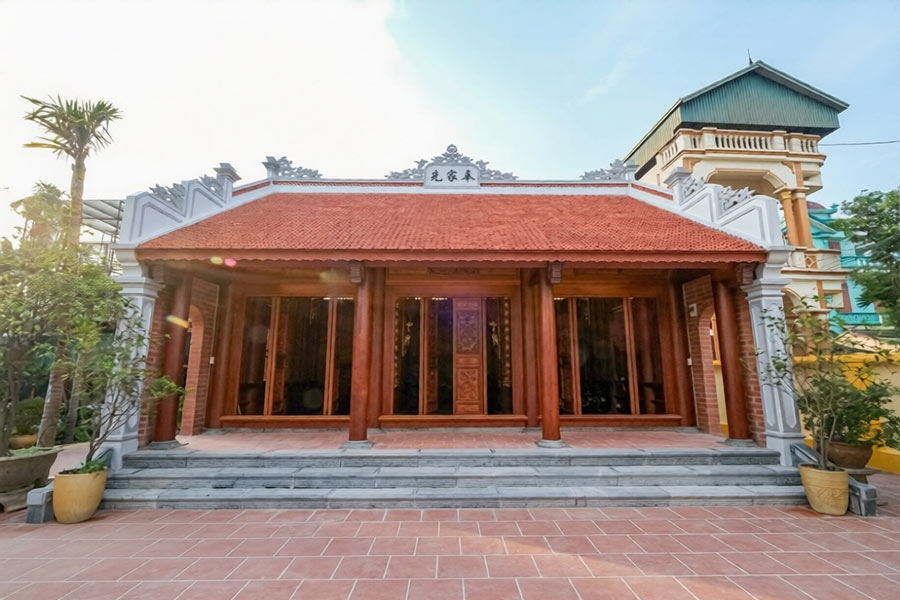 Mẫu nhà gỗ cấp 4 đẹp mái Thái