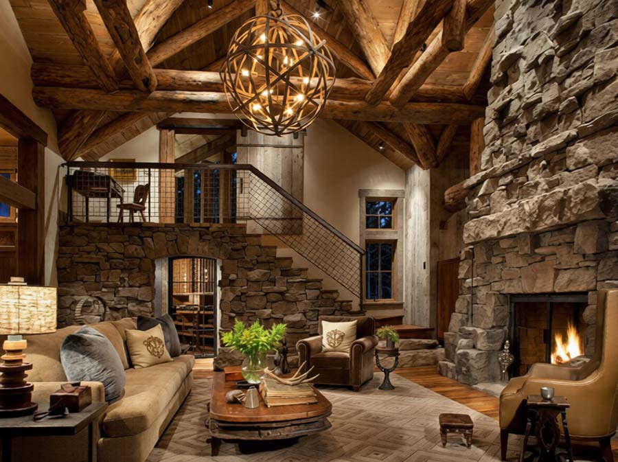 Mẫu nhà gỗ cấp 4 phong cách Rustic