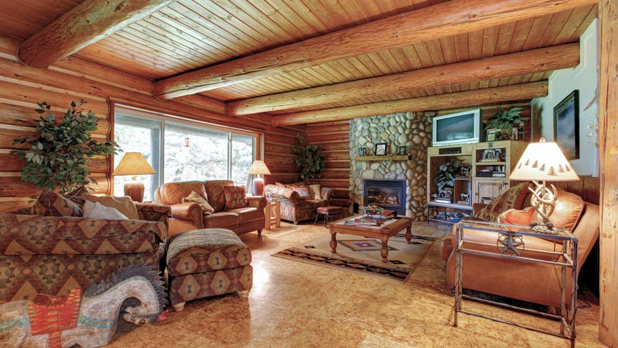Mẫu nhà gỗ cấp 4 phong cách Rustic