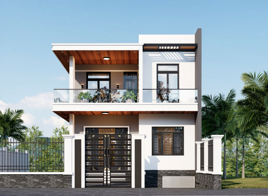 Bản vẽ nhà có tầng hầm chìm