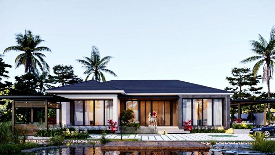 Báo giá chi phí xây nhà 1 tầng 3 phòng ngủ 120m2 trọn gói