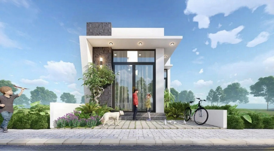 Đặc điểm của mẫu nhà cấp 4 chữ L mái tôn