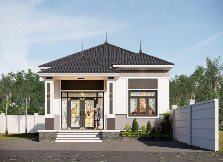 Đặc điểm nổi bật của nhà 1 tầng 3 phòng ngủ 120m2