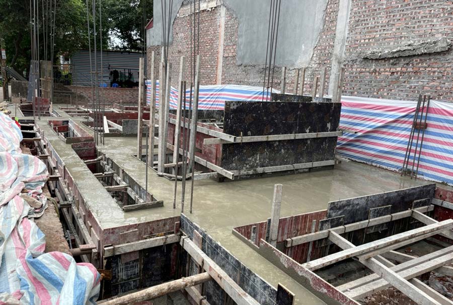 Kết cấu móng, tường và sàn tầng hầm