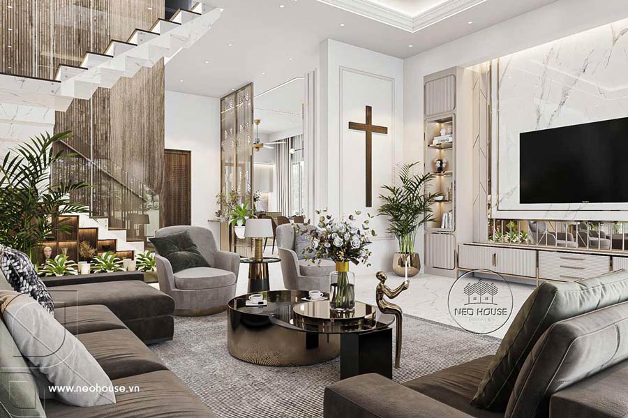Bố trí nội thất phòng khách hiện đại