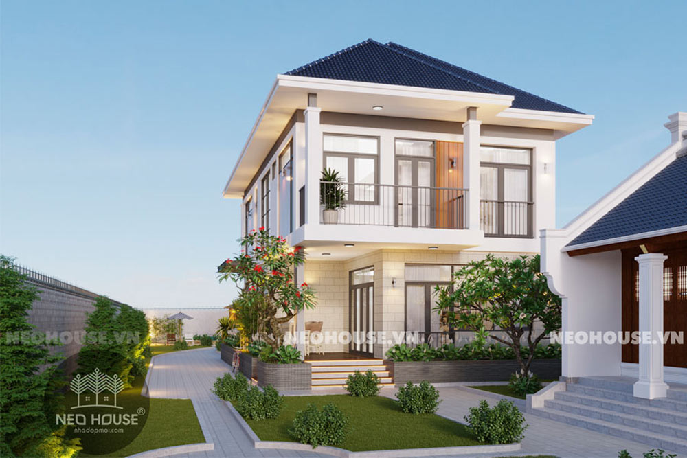 Mẫu biệt thự mini 100m2 có sân vườn. Ảnh 4