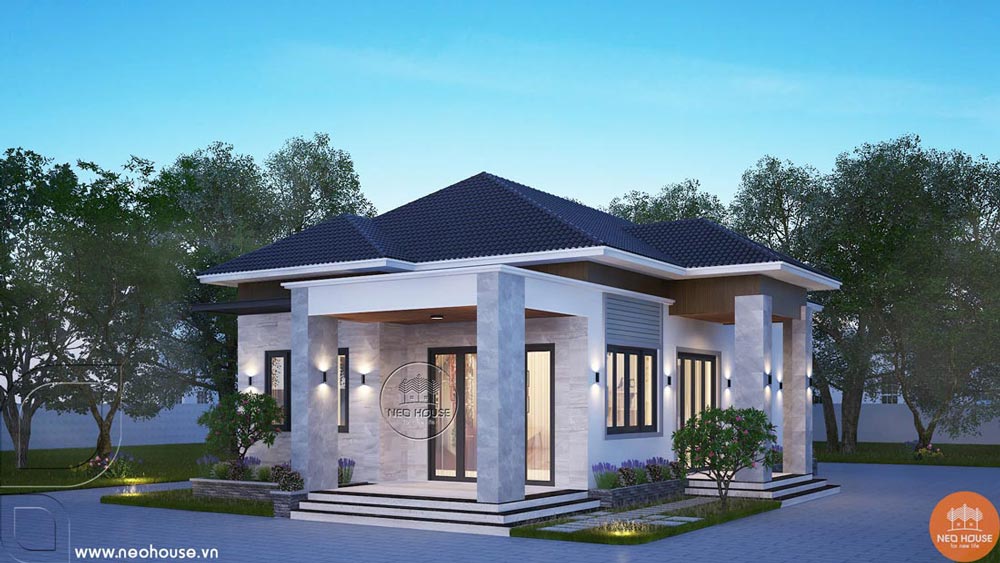 Mẫu biệt thự mini 100m2 hiện đại. Ảnh 1