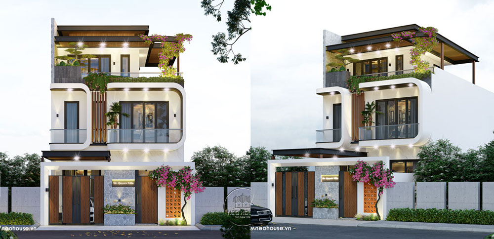 Mẫu biệt thự mini 100m2 hiện đại. Ảnh 2