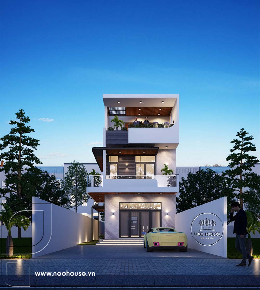 Mẫu biệt thự mini 100m2 hiện đại. Ảnh 5