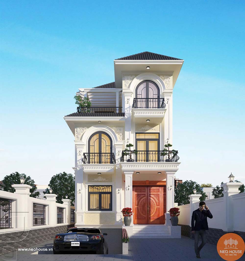 Mẫu biệt thự mini 100m2 mái Nhật. Ảnh 5
